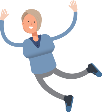 Kadın Karakteri Rahatlıyor ve Zıplıyor