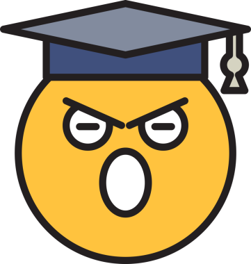 Öfkeli Mezun Öğrenci Emoji