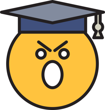 Öfkeli Mezun Öğrenci Emoji