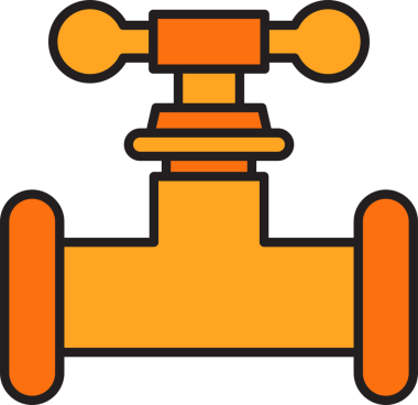 Valf ve Boru Hattı Simgesi