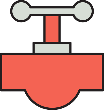 Valf ve Boru Hattı Simgesi
