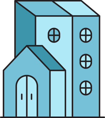 Apartman Binası Simgesi Clipart