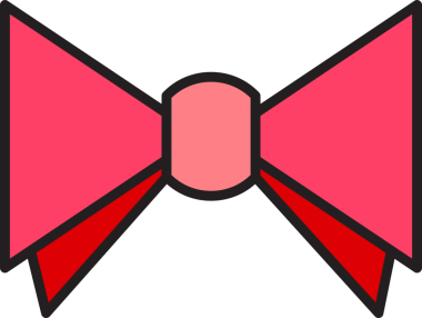 Dekoratif Bowtie İllüstrasyon Clipart