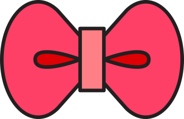 Dekoratif Bowtie İllüstrasyon Clipart