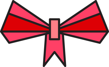 Dekoratif Bowtie İllüstrasyon Clipart