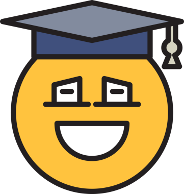 Mutlu Mezun Öğrenciler Emoji