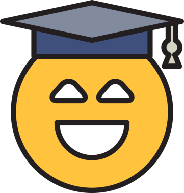 Mutlu Mezun Öğrenciler Emoji