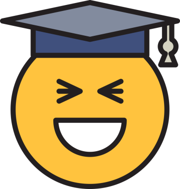 Mutlu Mezun Öğrenciler Emoji