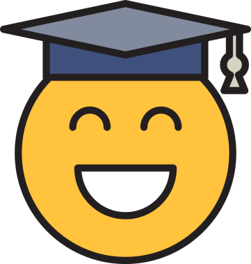 Mutlu Mezun Öğrenciler Emoji
