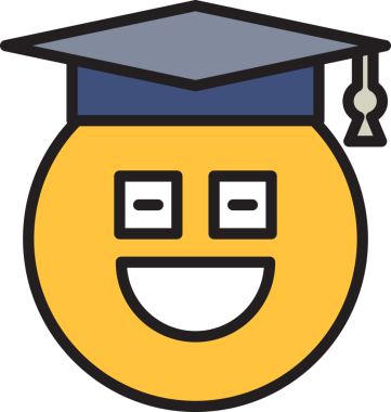 Mutlu Mezun Öğrenciler Emoji