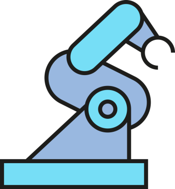 Endüstriyel Robot Simgesi Clipart