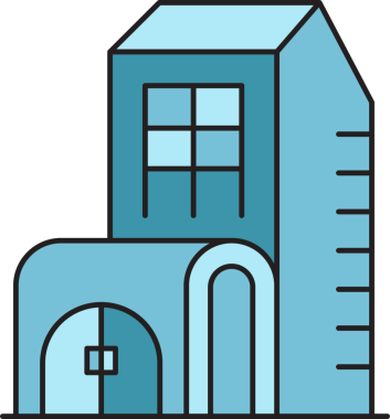 Apartman Binası Simgesi Clipart