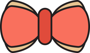 Dekoratif Bowtie İllüstrasyon Clipart