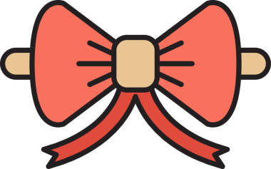 Dekoratif Bowtie İllüstrasyon Clipart