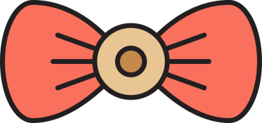 Pembe Bowtie Illustration Clipart