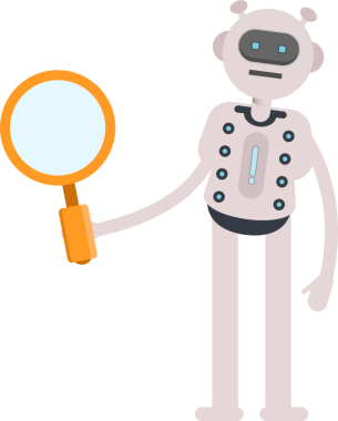 Robot Karakteri Tutma Büyüteci