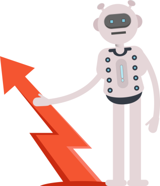 Robot Karakteri ve Ok Çizelgesi