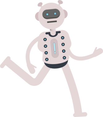 Robot Karakteri Çalışan Clipart