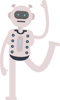 Robot Karakteri Rahatlatıcı Çizim