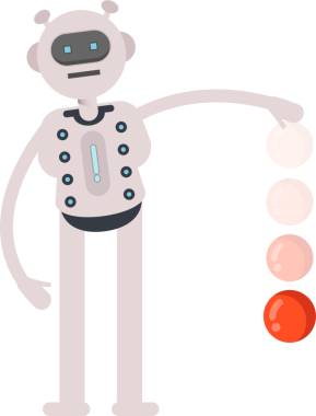 Robot Karakteri Atış Topu