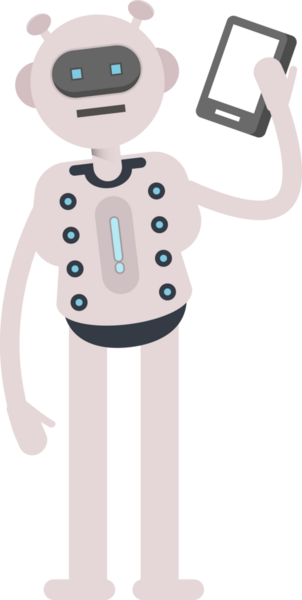 Akıllı Telefonla Konuşan Robot Karakteri