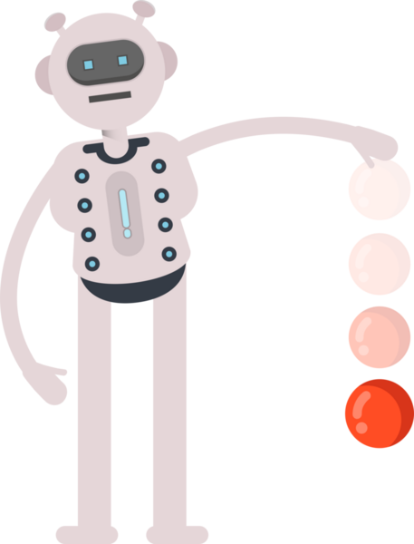 Robot Karakteri Atış Topu