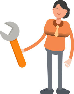 İş kadını Karakteri Tutma Anahtarı Aracı