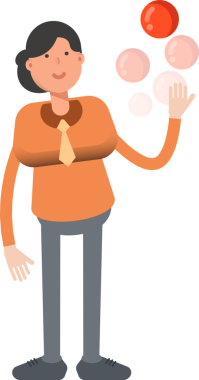 İş kadını Karakteri Top Oynuyor