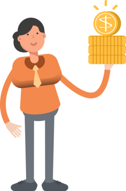 İş Kadını Karakteri Doları Tutuyor