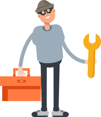 Hırsız Karakteri Tutma Araç Kutusu ve Anahtarı