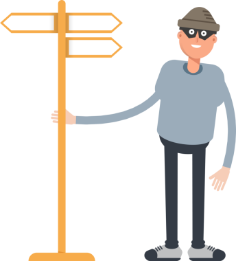 Hırsız Karakteri ve İmza Gönderi