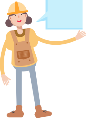 Kadın Mühendis Karakteri ve Konuşma Baloncuğu