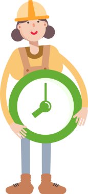 Kadın Mühendis Karakteri Saati