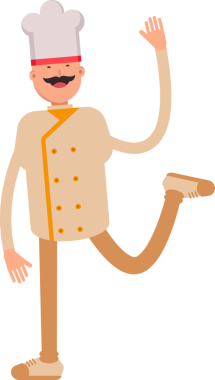 Baker Karakteri Rahatlatıcı Çizim