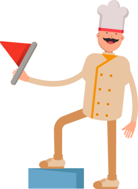 Baker Karakteri Bekleme Bayrağı