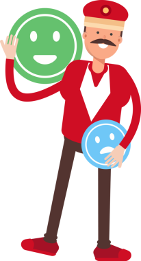 Tren Operatörü Karakteri ve Duygu Simgesi