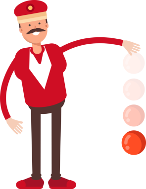 Tren Operatörü Karakteri Atış Topu