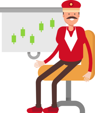 Tren Operatörü Karakteri Sunar Mum Boyası Çizelgesi