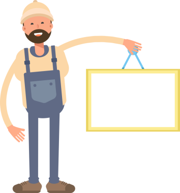 İşçi Karakteri Boş İmza Tutuyor