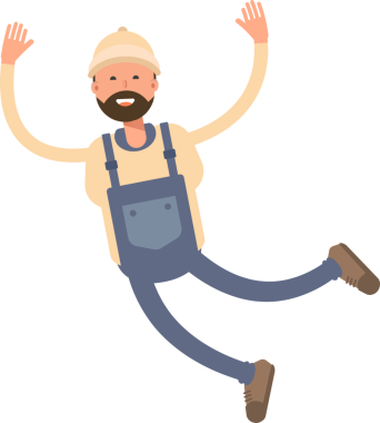 İşçi Karakteri Rahatlıyor ve Atlıyor