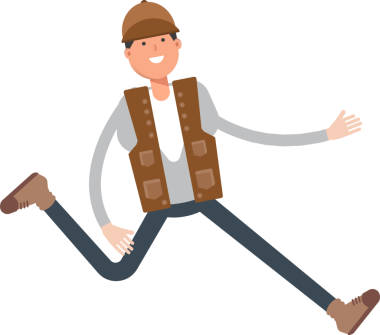 Erkek İşçi Karakteri Çizimi