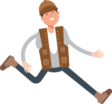 Erkek Keşif Karakteri Yürüyüşü