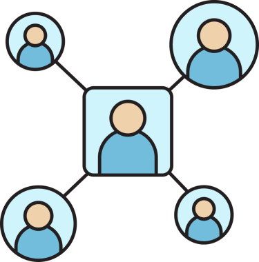 Halkın Ağ Diyagramı Simgesi