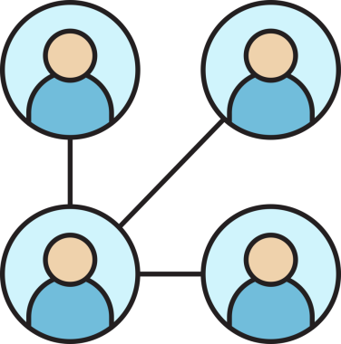 İnsan Diyagramı Simgesi Bağlanıyor