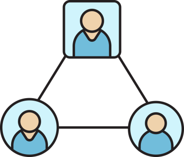 İnsan Diyagramı Simgesi Bağlanıyor