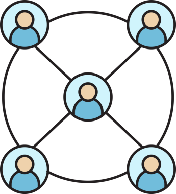 Halkın Diyagram Simgesi Bağlanıyor