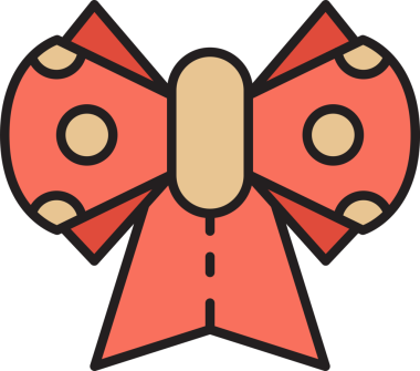 Pembe Kurdele Bowtie Çizimi