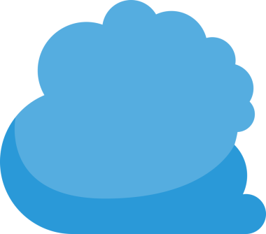 Mavi Bulut Simgesi İllüstrasyonu