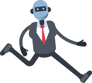 İnsansı Ofis İşçisi Karakteri Yürüyor