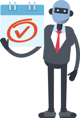 İnsanımsı Ofis İşçi Karakteri ve İşaretleme İmzası